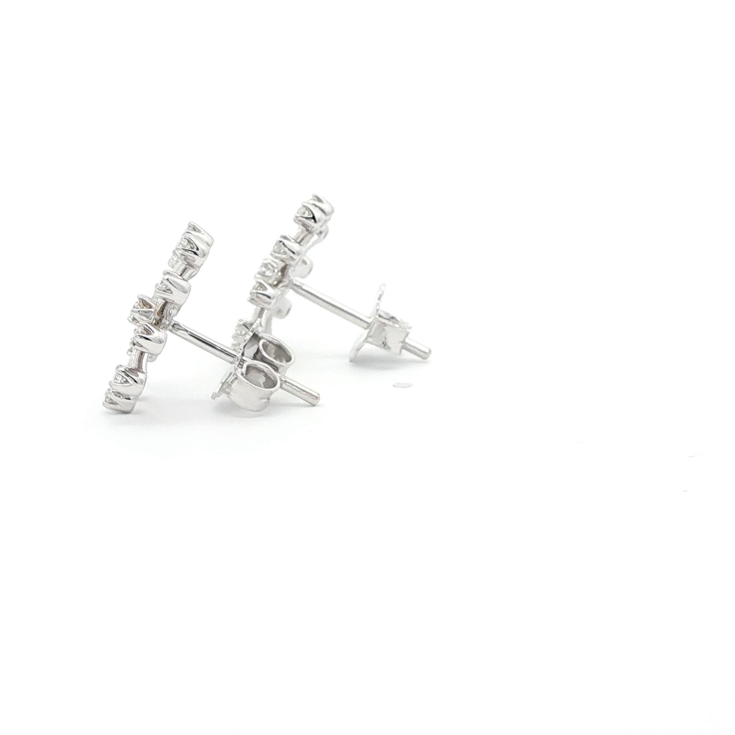 18kt White Gold Medium Snowflakes