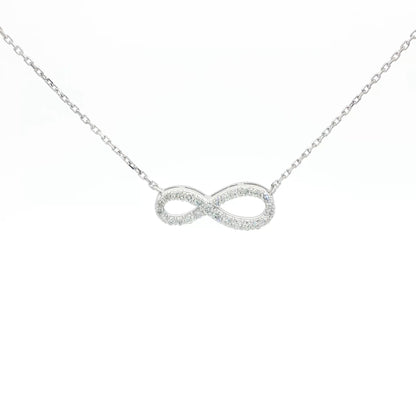 18kt White Gold Infinity Pendant