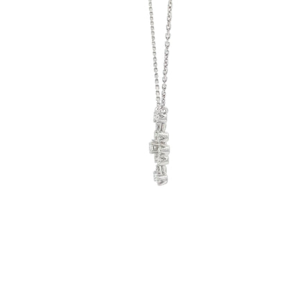 18kt White Gold Medium Diamond Snowflake Pendant