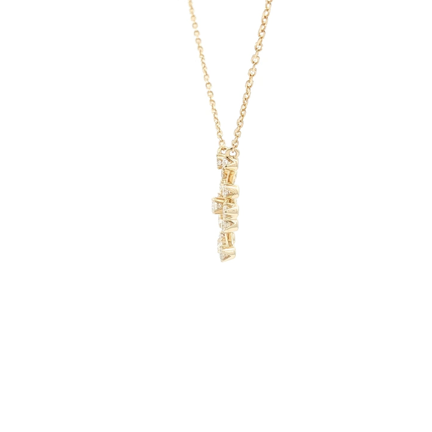 18kt Yellow Gold Snowflake Pendant