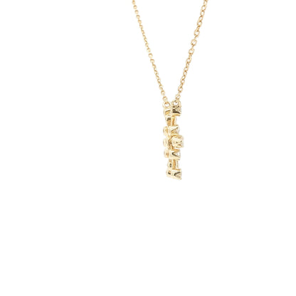 18kt Yellow Gold Snowflake Pendant