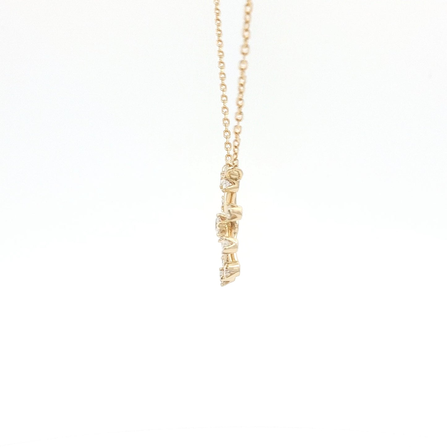 18kt Yellow Gold Snowflake Pendant