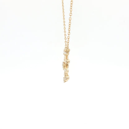 18kt Yellow Gold Snowflake Pendant