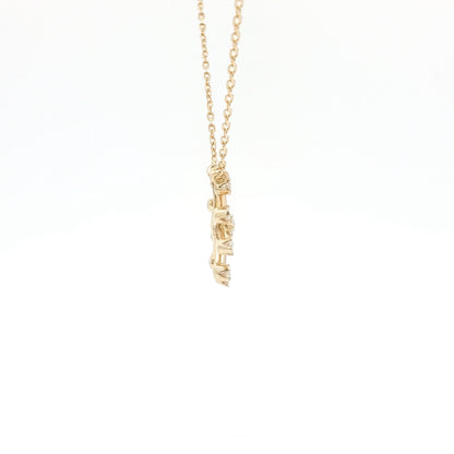 18kt Yellow Gold Snowflake Pendant