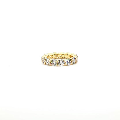 14kt YG Lab Diamond Wedding Band