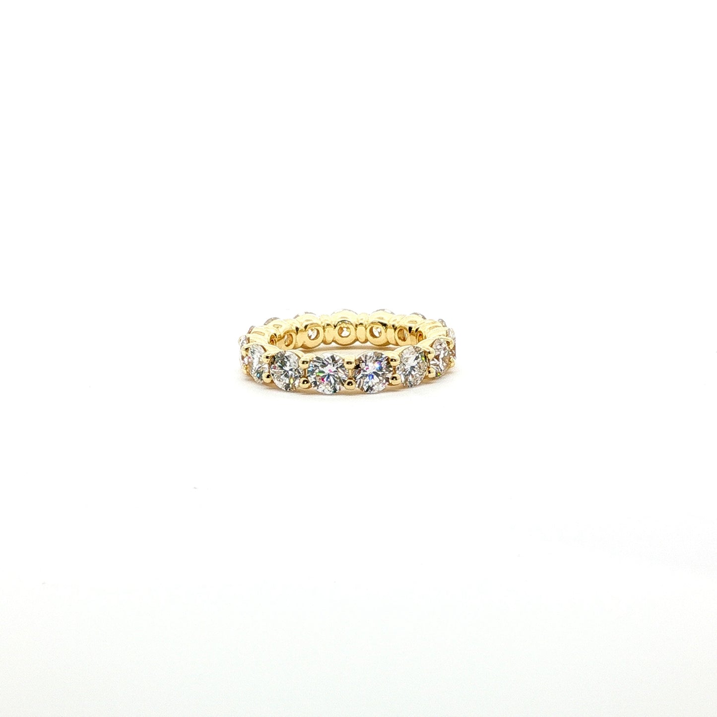 14kt YG Lab Diamond Wedding Band