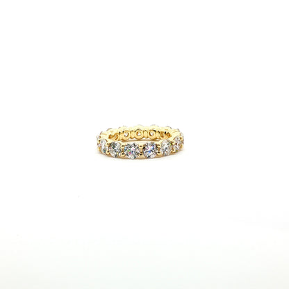 14kt YG Lab Diamond Wedding Band
