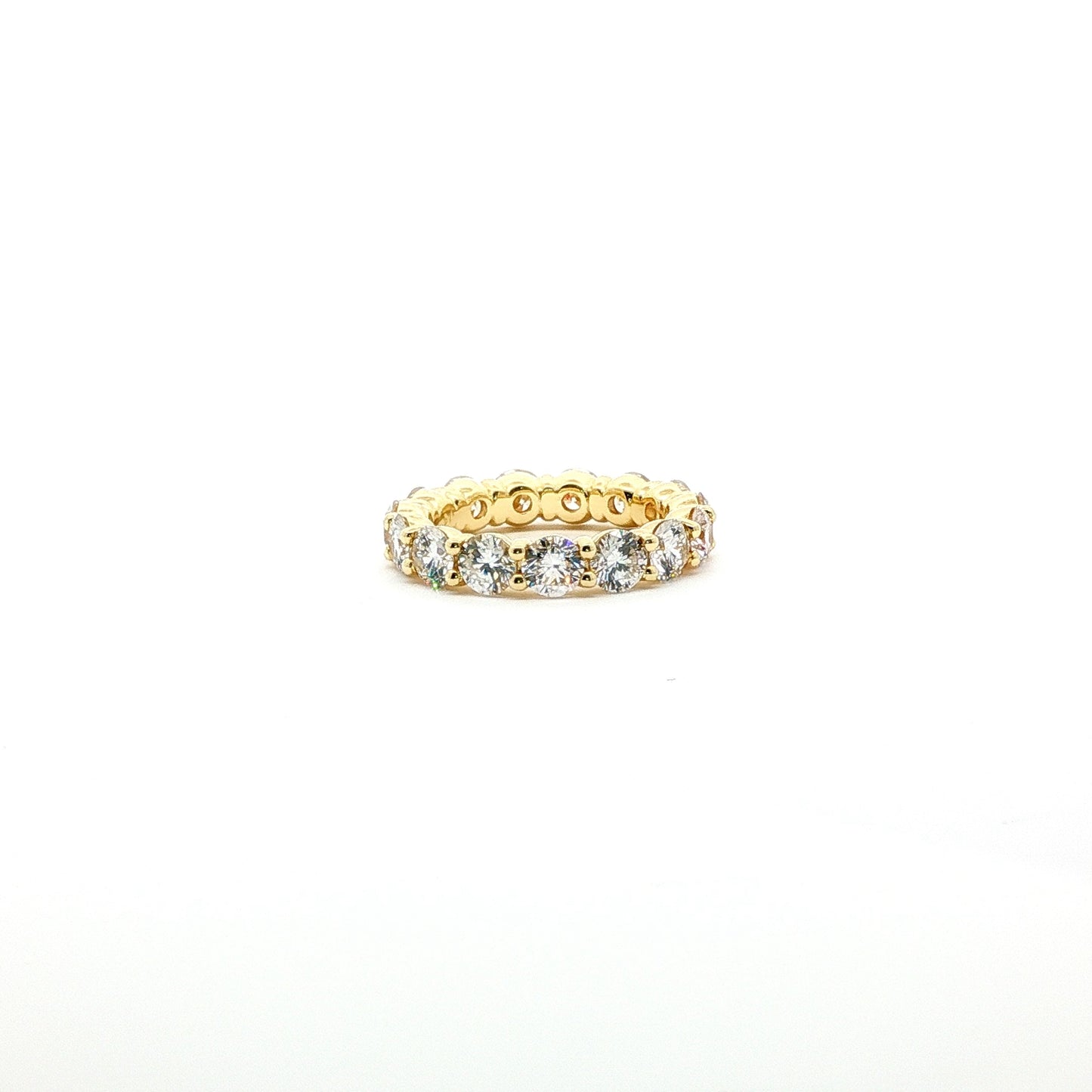 14kt YG Lab Diamond Wedding Band