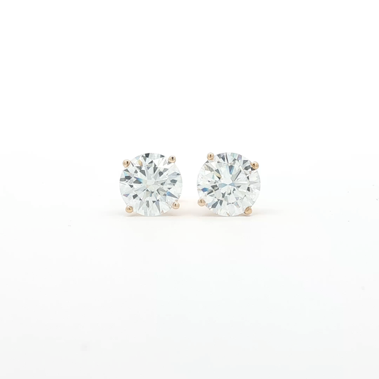 14kt YG 4.11ctw LAB Earrings