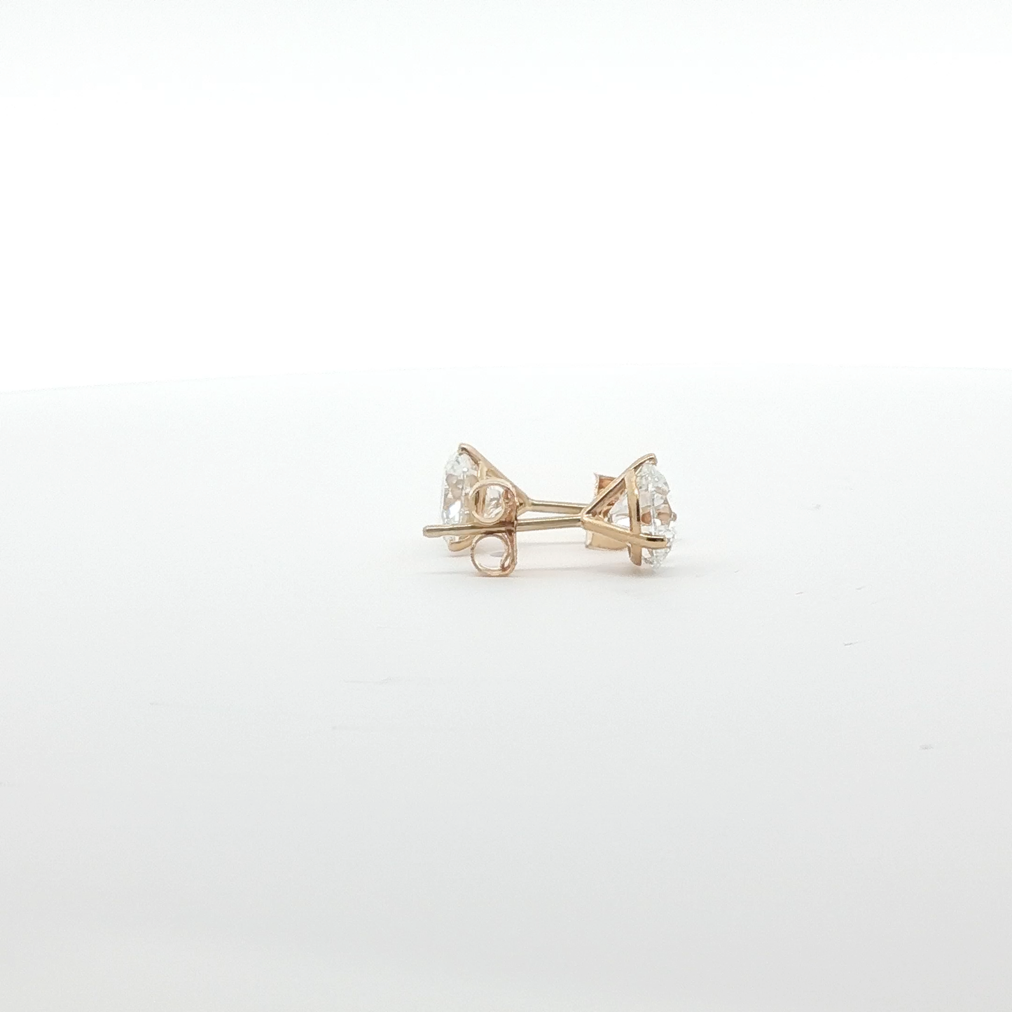 14kt Yellow Gold Martini Studs