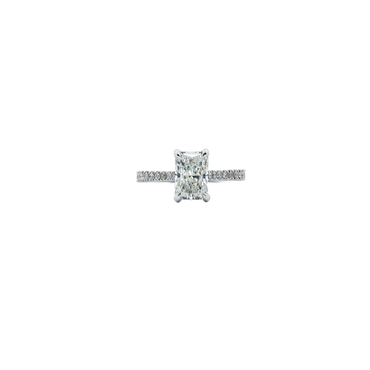 14kt CVD Solitaire Ring 1.51ct Lab Diamond