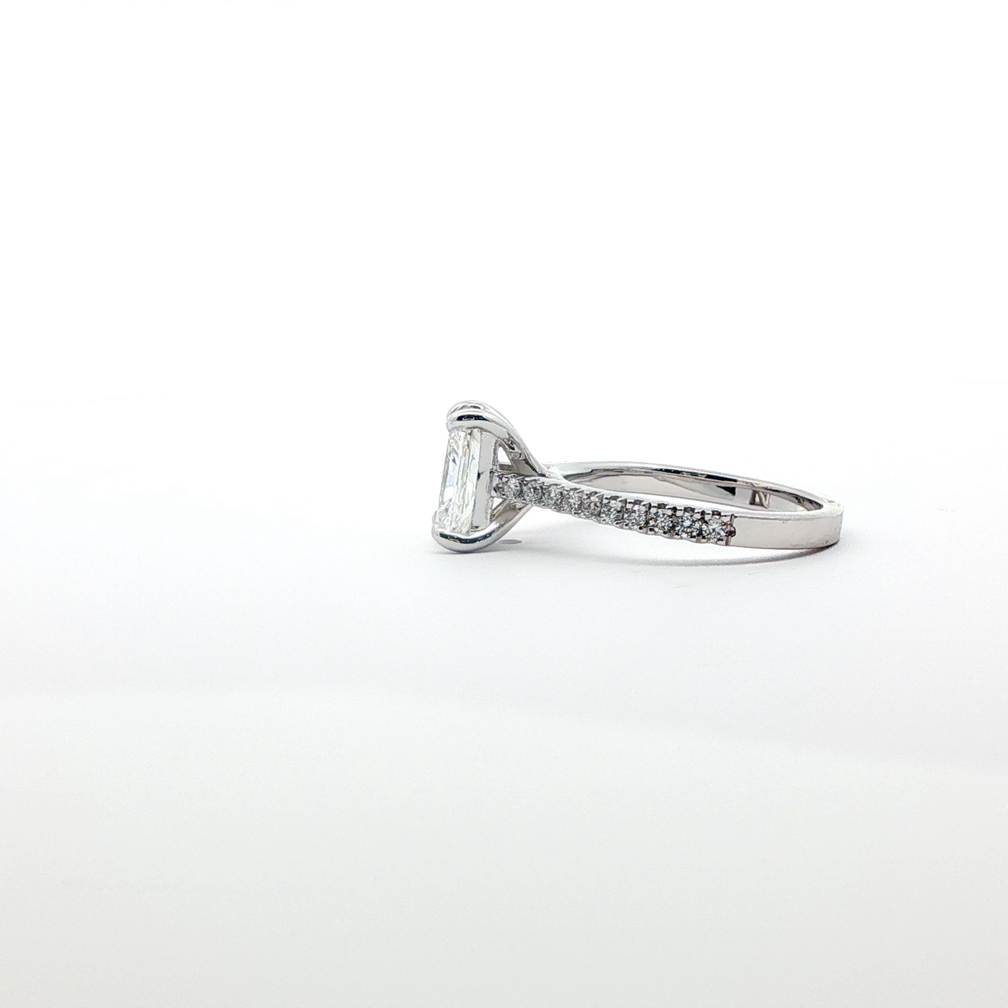 14kt CVD Solitaire Ring 1.51ct Lab Diamond