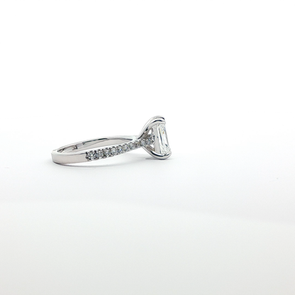 14kt CVD Solitaire Ring 1.51ct Lab Diamond