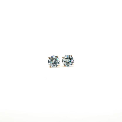 14kt YG 3.13 ctw LAB Earrings