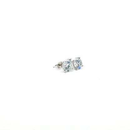 14kt WG 3.10ctw LAB Martini Stud Earrings