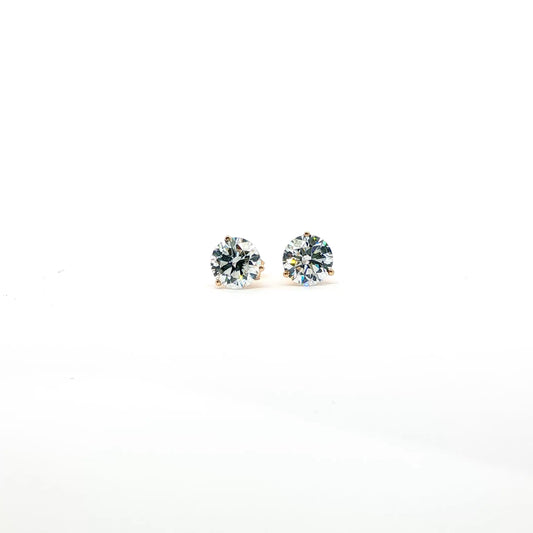 14kt Yellow Gold Martini Studs
