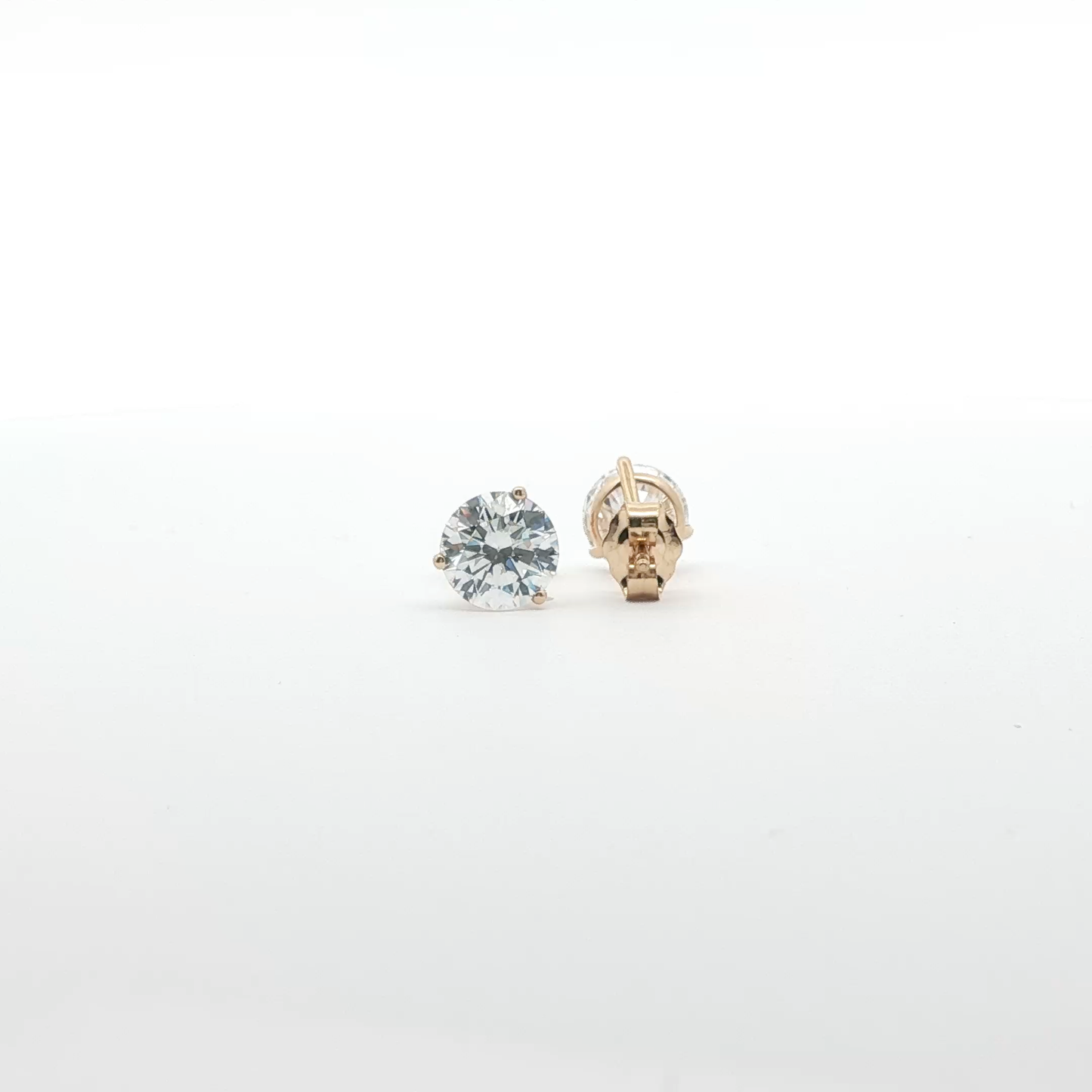 14kt Yellow Gold Martini Studs