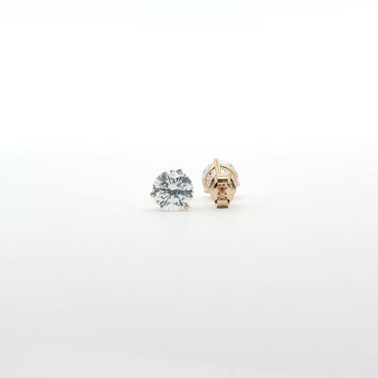 14kt Yellow Gold Martini Studs