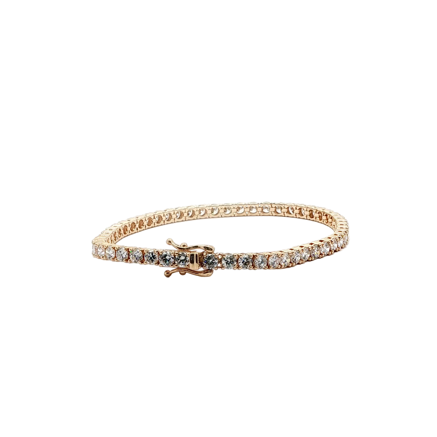 14kt Yellow Gold Diamond Tenis Bracelet