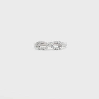 18kt White Gold Infinity Ring